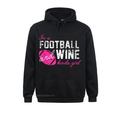 Sudadera de manga larga con estampado 3D para hombre, ropa deportiva masculina con estampado 3D de "Im A fútbol y vino"