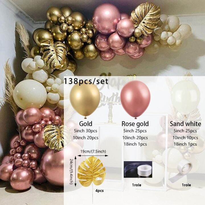 hotx-dt-gold-garland-arch-metallic-balloons-for-wedding-decorations-baby-shower-birthday-supplies