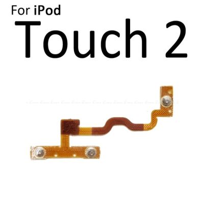 ริบบิ้นสายเคเบิลควบคุมดิ้นกุญแจสวิตช์เพิ่มความดังของปุ่มปุ่มเปิดปิดสำหรับ Ipod Touch 2 3 4 5นาโน6 7ส่วนซ่อม