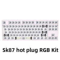 Keypro Sk87 key Mechanical Keyboard kit 80 TKL hot swappable switch lighting effects RGB switch led type c