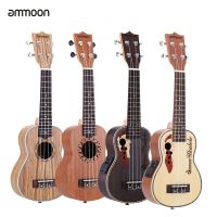 Ammoon Ukulele 21 "อูกูเลเลอะคูสติก15 Fret 4 Sts กีตาร์ดนตรีเครื่อง Sted ประเภทต่างๆ Guitarra สำหรับตัวเลือก