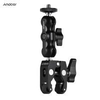 Andoer Multi-Ftional Clamp Ball Mount Clamp Articulating Friction Arm Super Clamp พร้อมสกรู14 "สำหรับ GPS Monitor Video Light