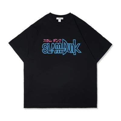 ข้อเสนอพิเศษ tshirt เสื้อยืดแขนสั้น ผ้าฝ้ายแท้ พิมพ์ลายอนิเมะ Slam Dunk Pound สไตล์ญี่ปุ่น สําหรับผู้ชาย และผู้หญิง(S-5XL)S-5XL