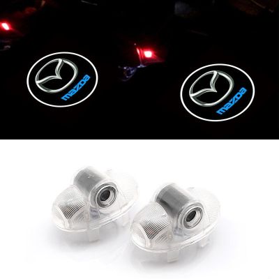 1ชิ้นสำหรับ Mazda 8ไฟเลเซอร์ต้อนรับแสง HD แสงไฟโปรเจ็คชั่นไฟประตูไฟโลโก้