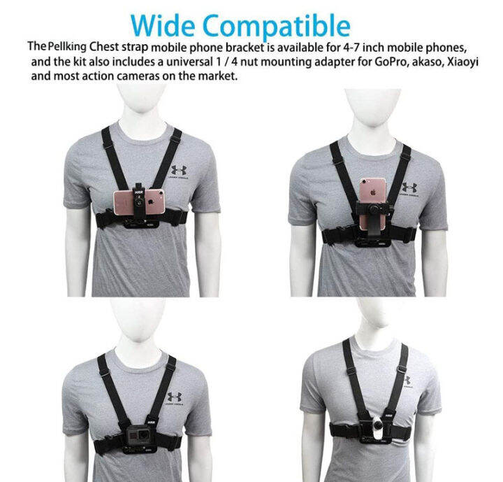 AA10 Chest Mount Strap for Mobile Phone & Action Camera Lazada Singapore