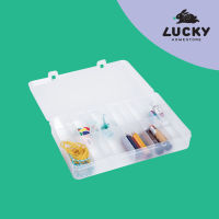 LUCKY HOME กล่องแบ่งช่อง 12 ช่อง (ใส) TFS-012 ขนาด :( กว้าง x ยาว x สูง ) 20.1 x 31.3 x 4.9 cm