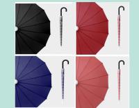 Umbrella ร่ม ร่มมีเคส ร่มกันน้ำ วัสดุผ้าคลุม คุณภาพโครงสร้างก้านร่ม 16 ก้าน ทนทานแข็งแรง มีสีดำ แดง น้ำเงิน ชมพู กันแดด กันยูวี (สินค้าตรงปก)