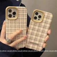 [COD] ins houndstooth 13Promax/12Pro mobile phone case suitable for silk soft X