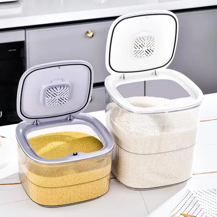 READY STOCK ️Rice Storage Box 5kg /10kg Bekas Beras Kitchen Food