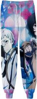 JUSTGOGO Anime Bungo Stray Dogs Pants Osamu Dazai Trousers Gym Joggers Sports Leggings Sweatpants