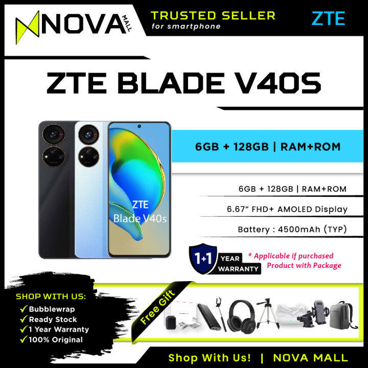 ZTE Blade V40s [6GB RAM + 128GB ROM] - Original ZTE Malaysia | Lazada