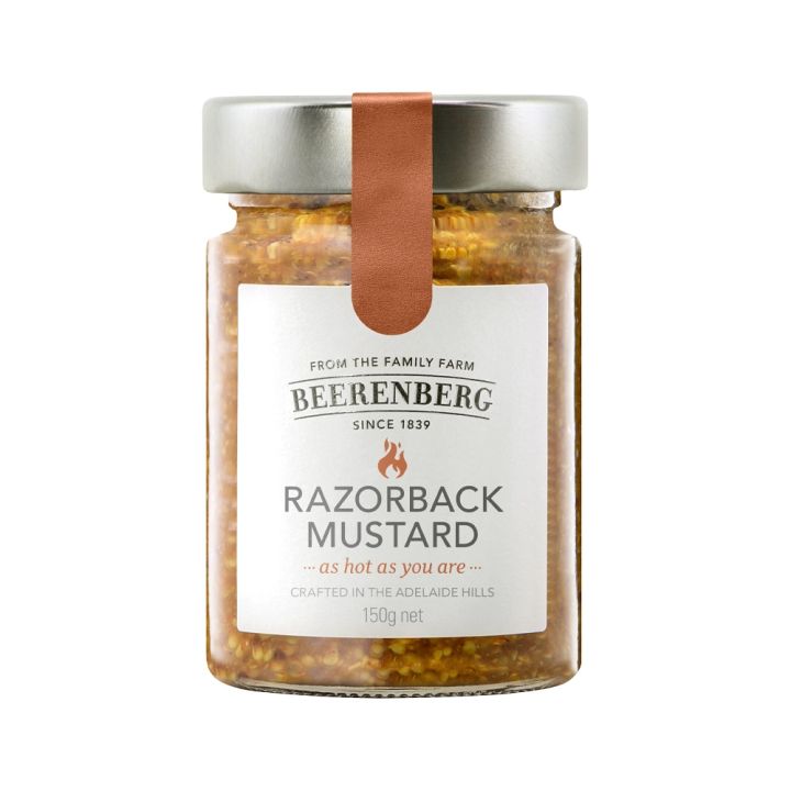 บีเรนเบิร์ก เรเซอร์แบค มัสตาร์ด (มัสตาร์ดปรุงรส) 150g Beerenberg Razorback Mustard (9553)