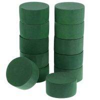 10Pcs Wedding Aisle DIY Craft Floral Arrangement Water-Absorbing Home Garden Green Flower Foam -Keeping Round Brick