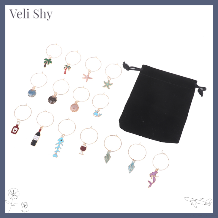 veli-shy-15ชิ้นแก้วไวน์สวยงามเครื่องหมายแท็กการระบุไวน์-bachelorette-ชิม