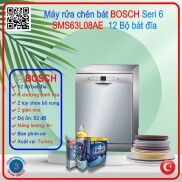 Máy Rửa Bát Bosch Sms63L08Ea Dung Tich 13 Bộ Châu Âu 6 Chương Trình Rửa