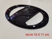 ป้ายโลโก้ toyota NETZ หน้ารถ สีดำเงาขนาด 16  x 11 cm มีกาวสองหน้าแปะด้านหน้าสำหรับ Vigo chr Camry fortuner**มาร้านนี่จบในที่เดียว**