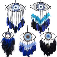 【LZ】☾❂♛  Boho Evil Eye Dream Catcher para Home Decor enfeites de carro berçário quarto Dreamcatcher infantil Wall Hanging Decor