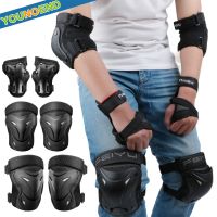 【hot】！ 6Pcs/Set Skating Protector Elbow Knee Wrist Guard Kids Adults Riding Skateboard