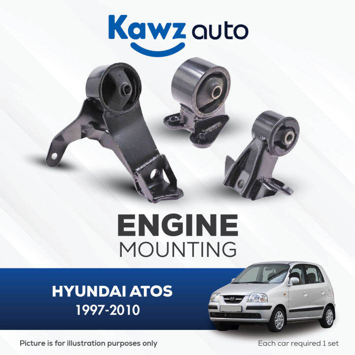 KAWZ HYUNDAI ATOS (19972010) ENGINE MOUNTING [SET] Lazada