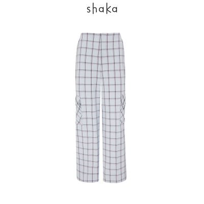 Shaka SS21 Diana Tartan Cargo Pants กางเกงขากว้าง ทรงตรง ลายสก็อต PN-S210610