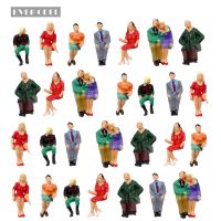 32pcs Model Railway O scale Seated Figure 1:43 Painted Sitting Couple People P4805