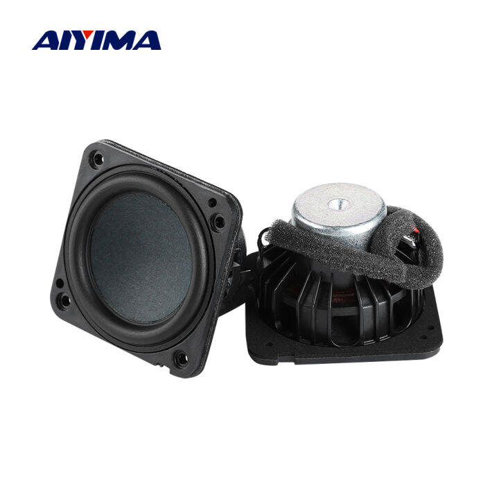 Aiyima 2pcs 2.25 Inch 4 Ohm 20w Audio Speaker Full Range Dual Magnetic 