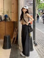 Genuine Uniqlo High-end Sexy navel-baring versatile sleeveless racer-shaped vest for summer hot girls to wear inside and outside with suspenders pure erotic style niche tops for women