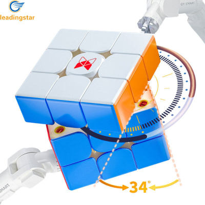 LEADINGSTAR Qiyi Xmd Wind 3X3X3 Magic Cube Magnetic tation Dual ตำแหน่งความเร็ว Cube ปริศนาของเล่น Rubik S CuberSpeed Beginner ความเร็วก้อนการศึกษา Cubo ของเล่นสำหรับ Children823
