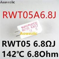 1Pcs RWT05A6.8J RWT05 6.8ΩJ 142℃ 5W 6.8Ohm ±5 MEG05N6R8JB142 5EG 6.8ΩJ Vertical Cement Resistance With Temperature Protection