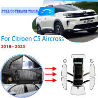 รถ Full Coverages Sunshades สำหรับ Citroen C5 Aircross 2018 ~ 2023 2019 2020 Anti-UV รถครีมกันแดดหน้าต่าง Sunshade อุปกรณ์เสริม