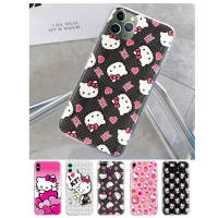 T-56 Cute Hello Kitty โปร่งใส อ่อนนุ่ม ซิลิโคน TPU เคสโทรศัพท์ หรับ Realme Narzo C12 C17 C35 C25Y C30S C25S 7I C15 C21Y C11 C20A 8S C1 C2 C3 C55 C20 8 C21 C25