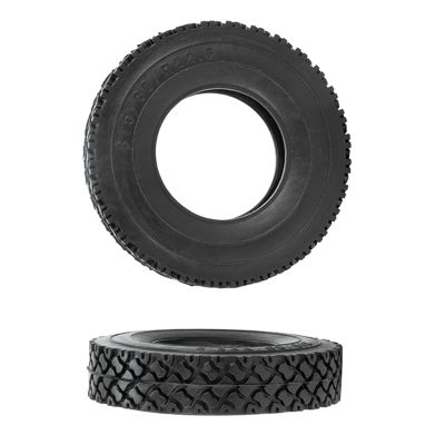 2Pcs 19mm Hard Rubber Tires for 1/14 Tamiya RC Semi Tractor Truck Tipper SCANIA King Hauler ACTROS MAN Upgrades Parts