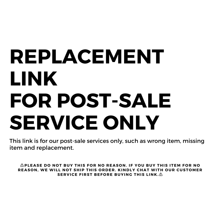 Replacement Link For Post Sale Service Only Lazada Ph