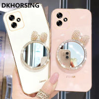 DKHORSING เคสมือถือชุบโลหะแฟชั่นสำหรับ Realme กล้อง C53ปกป้องปลอกอ่อน REALMEC53 2023ด้วยกระจกแต่งหน้ารูปผีเสื้อน่ารัก