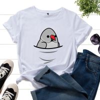 Shirt Little Bird Print Graphic Daily Regular Tee