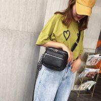 New Style Super Hot Hong Kong Fashionable Small Bag Female Casual Simple All-Match Broadband Shoulder Temperament Messenger Ba 【AUG】