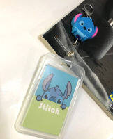 STITCH  ที่ห้อยบัตร  พร้อมที่ใส่บัตร   สายโยโย่    มีก้ามปูสวยงาม   ลาย   สติทช์  ฟ้า  sky     ขนาด 4x4x1.5 cm ที่ใส่บัตรขนาด5.5x8.5cm (body 7x11cm) น่ารัก BY  NPNN SHOP