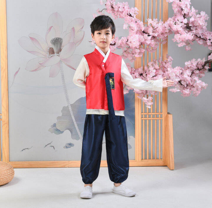 United Nations Korea Boy Costume for Kids UN Cosplay Korean Traditional