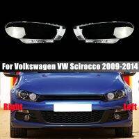 ฝาครอบไฟหน้าเลนส์แก้ว Lampu Depan Mobil เคสสำหรับ Volkswagen VW Scirocco 2009-2016อุปกรณ์ตกแต่งรถยนต์