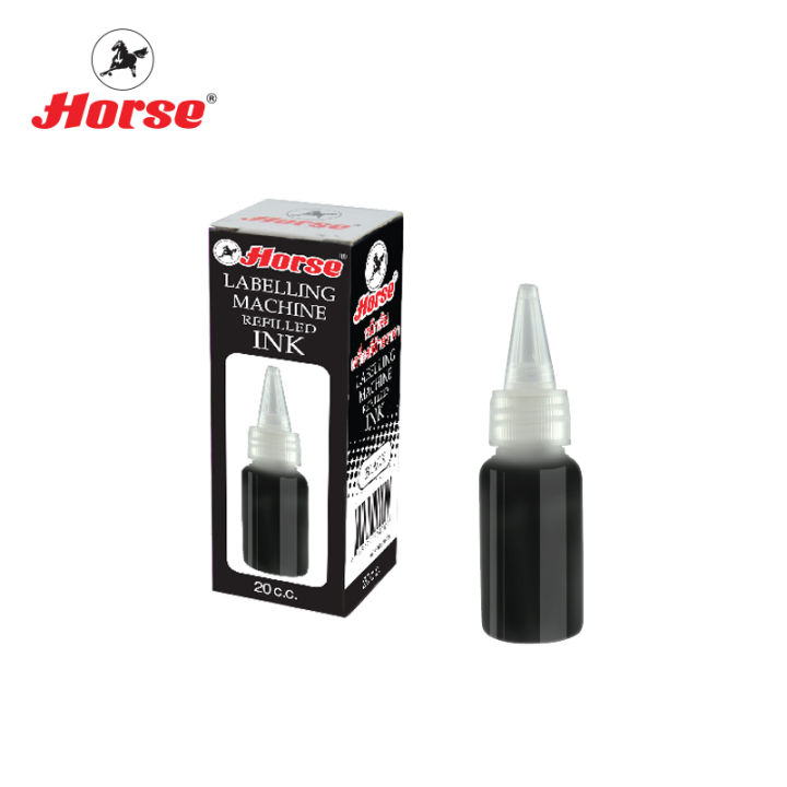 horse-ตราม้า-หมึกเติมเครื่องตีป้ายราคา-20cc