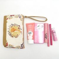 Canvas Wallet womens long handbag double cell phone bag pocket small fresh handbag new Japanese style