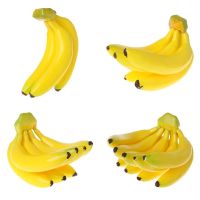 Realistic Lifelike Artificial Banana Bunch Fruit Fake Display Prop Decorative Food Home Party Decor