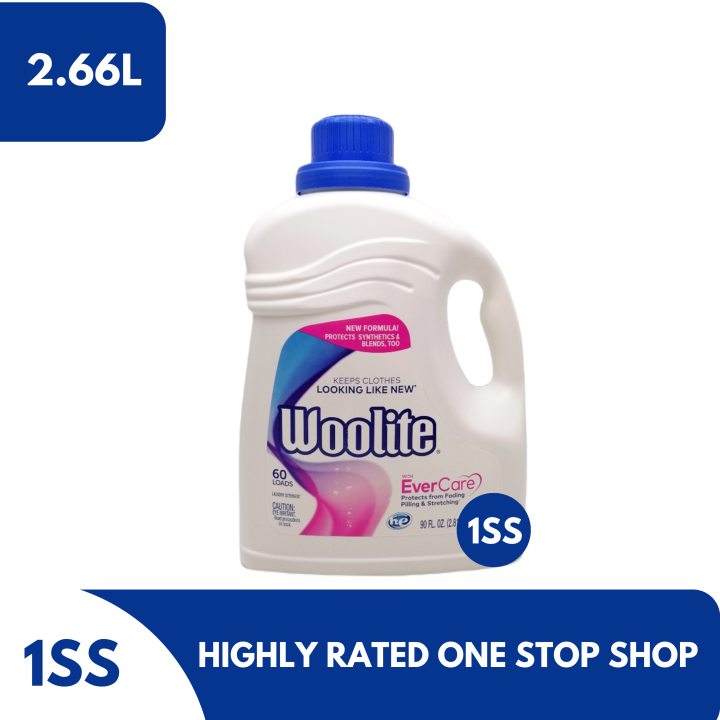 Woolite Gentle Cycle Liquid Laundry Detergent with EverCare, 2.66