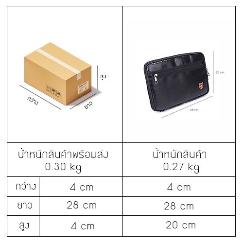 กระเป๋า-กระเป๋าอุปกรณ์ไอที-ทนไฟ-กันน้ำ-กระเป๋าทำงาน-กระเป๋าเก็บของ-สีดำ-รุ่นj2l009-28x20x4-b