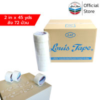 LOUIS TAPE เทปพิมพ์ "ขอบคุณ" 2 นิ้ว x 45 หลา พื้นใส พิมพ์ขาว (72 ม้วน/ลัง)