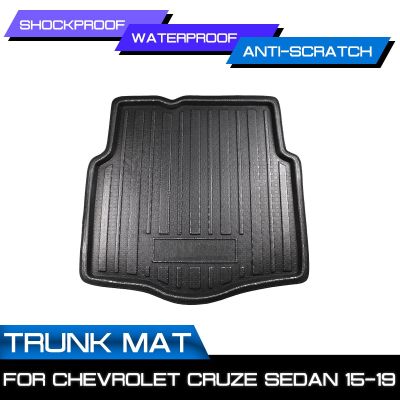 พรมปูพื้นรถยนต์พรมสำหรับ Chevrolet CRUZE Sedan 2015 2016 2017 2018 2019ด้านหลัง Anti-Mud Cover