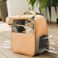 Cat Bag Going Out Portable Large-capacity Canvas Cat Backpack Cat Schoolbag Cat Cage Space Capsule Supplies Dog Carrier