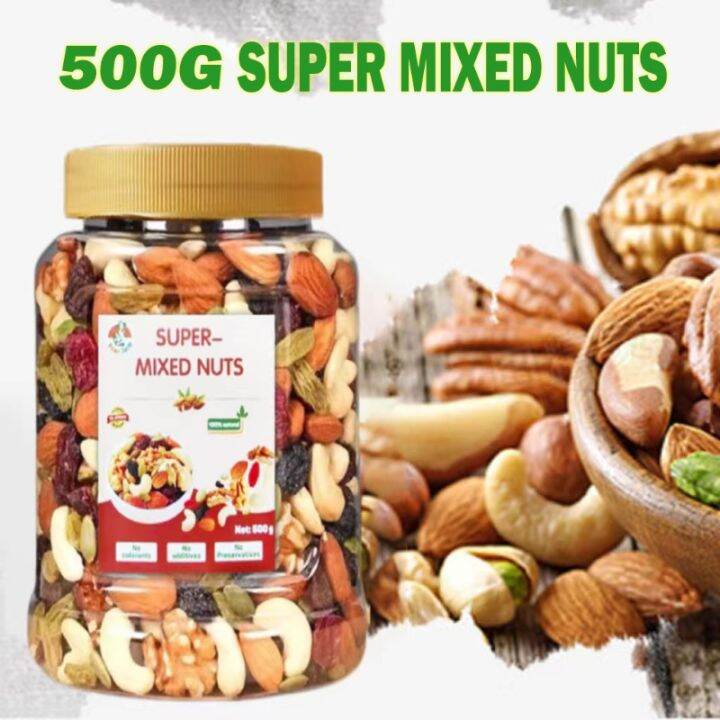 500g Mixed Nuts Dried Fruits Healthy Instant Daily Nuts Super Meal