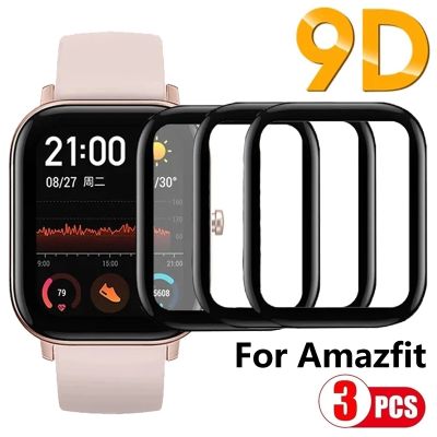 9D Soft Tempered Glass for Amazfit BiP S Lite Bip 3 POP Pro Full Screen Protector for Amazfit GTR GTS 3 4 Mini Protective Film
