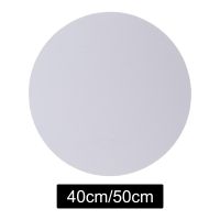 Blank White Canvas Board Stretched Round Painting Board Cotton Canvas Panel Art Boards for Crafts DIY Artist Tool Painters Bag Accessories